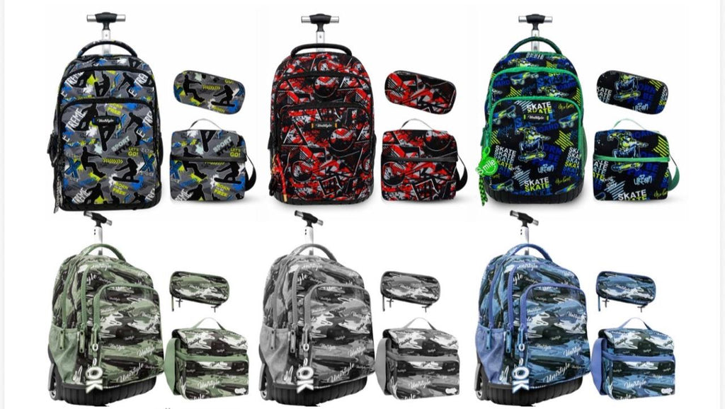 Pack scolaire 3 pièces bleu