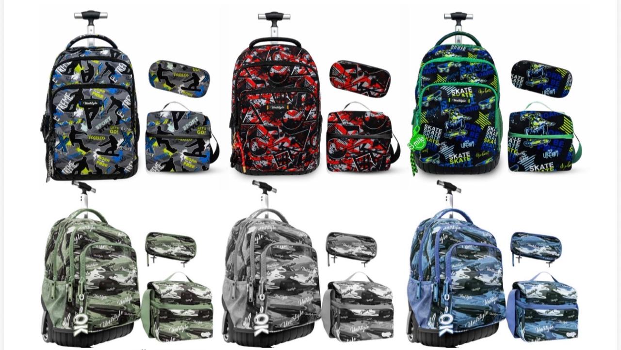 Pack scolaire 3 pièces bleu