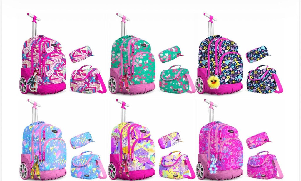 Pack trolley rose vif