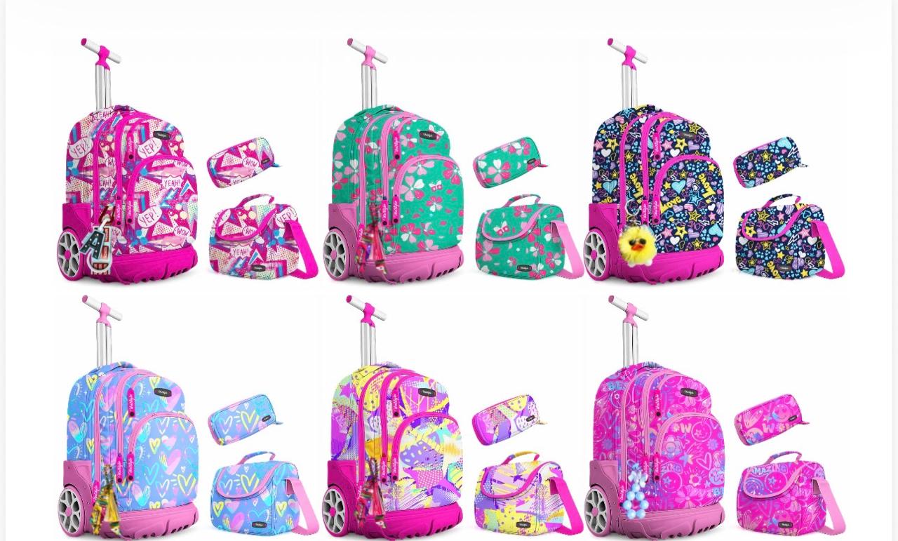 Pack trolley rose vif