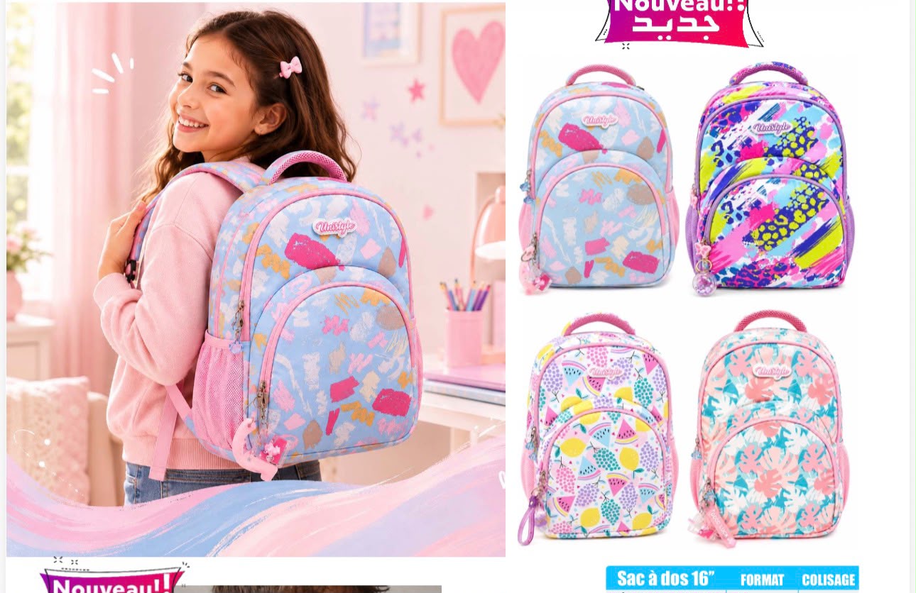 Sac à dos fille papillon