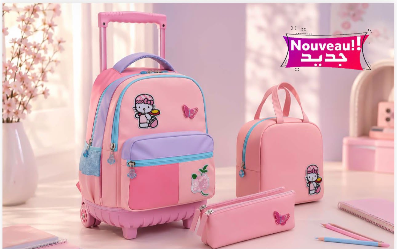 Pack trolley rose pastel