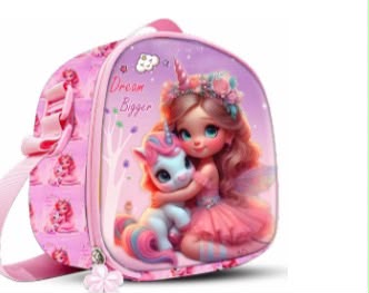 Sac à dos 3D poupée rose