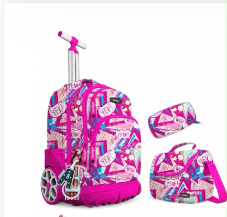 Pack trolley rose vif