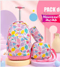 Pack trolley pastel coloré
