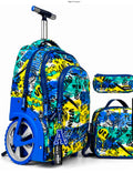 Pack trolley bleu imprimé