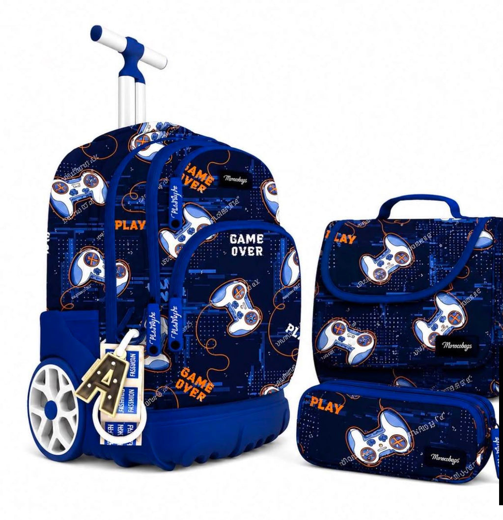 Pack trolley gamer bleu